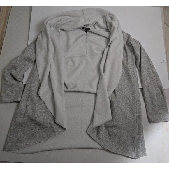 Anthropologie Drew Gray Heather Cardigan Size Medium Cozy Lightweight Sweater - Picture 1 of 4